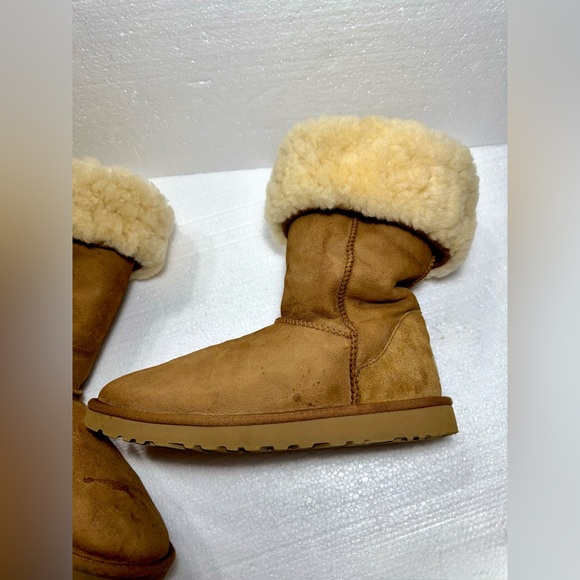 Suede Sheepskin Tall Cozy Shearling-Lined Boots - Picture 5 of 13